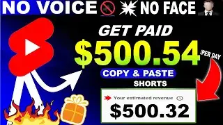 Copy Paste Video On Youtube Shorts and Earn Money $500/month* (No Face No Voiceover)