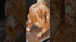 Курочка на пивной банке на гриле