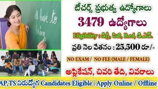 Telangana Gurukula Teachers Recruitment 2021| JL, PGT, TGT, ARTS, COMPUTER Jobs In Telangana
