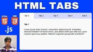 How to Create Tabs using HTML, CSS and JavaScript || Very Easy
