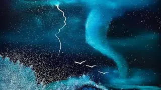 Water Spout Seascape #Tutorial with #PaintWithJosh
