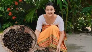 Bodo Dish || Cooking 🐚 River Snails with Black Gram || साम' जों सबाय