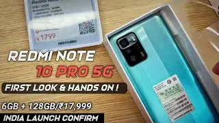 Redmi Note 10 Pro 5G Unboxing, Hands On | MTK 1100 | Confirm India Price & Launch Date