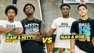 Rob & Nas CLASH w/ Frank Nitty & Kam In EPIC 2v2 | 