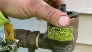 Repair Apollo pvb4a backflow preventer