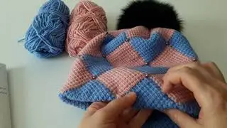 Вяжем шапку Энтерлак! МК .Видео № 1