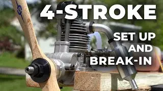 O.S. .30 4-stroke set-up and first engine run