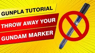 DRAW PANEL LINE ON HG GUNDAM MODEL #2 - GUNPLA TUTORIAL  ガンダム