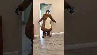 Tanya finds masks of a clown and a bear