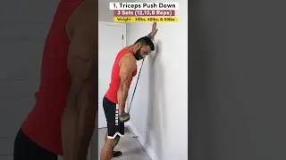 🔥Triceps Workout with Resistance Band (No Attachment) 