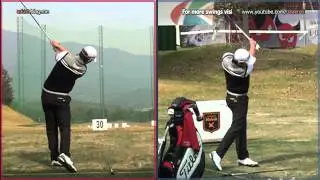 [HD SLOW] NOH Seung-yul Driver Golf Swing_Front and Rear Dual View 2012 (5)