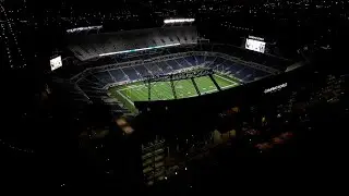 Pop Warner Super Bowl Championship Game Drone View