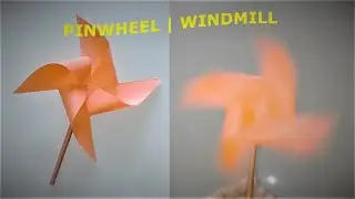 HOW TO MAKE PAPER WINDMILL