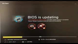 ОБНОВЛЕНИЕ БИОС MSI MAG B550 TOMAHAWK 2022. BIOS IS UPDATING.