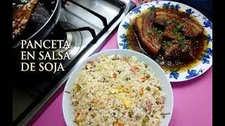 RIQUISIMA PANCETA EN SALSA DE SOJA  A MI MANERA