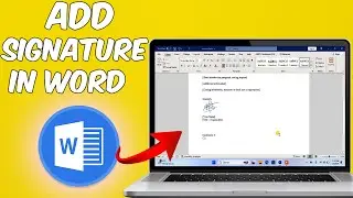 How to Add Signature in Word 2024 || 