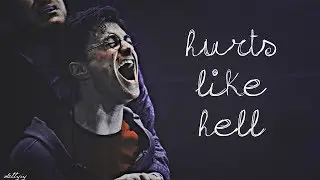 sad multifandom | hurts like hell [collab]