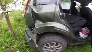 Батина машина после аварии