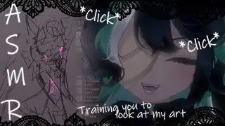 [ ASMR ] Click Click! Look at my art 