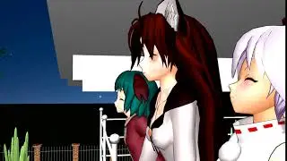 Touhou MMD - AWOOO WRYYY