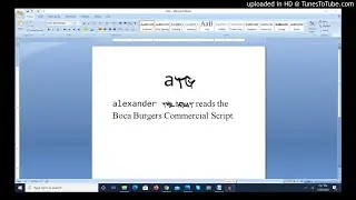 Alexander The Great reads Boca Burgers Commercial Script