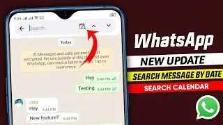 WhatsApp search message by date update || WhatsApp search calendar feature 2023