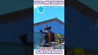 Bgmi 1v6 one squad #bgmi #bgmishorts