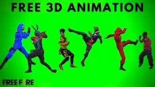 FREE FIRE FIGHTING | FREE FIRE 3D GREEN SCREEN ANIMATION | [NOT COPYRIGHT] |
