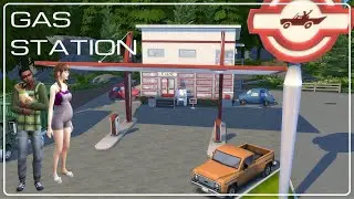 Gas Station║House Tour & Story║The Sims 4