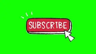 Animated Subscribe button green screen no copyright free download