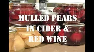Pears in Red wine & Cider