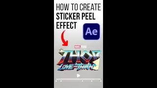 How To Create Sticker Peel Effect In ADOBE AFTEREFFECT 