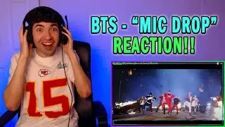 First Time Listening to BTS - MIC Drop REACTION!