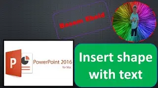 How to insert shape and text in it/Microsoft PowerPoint