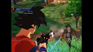 Goku Lands in Fortnite ( 1st Victory Royale)