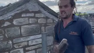 How to repoint a gable wall (3)Finishing of mortar.