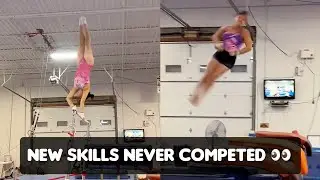 Skills that Suni Lee trained but NEVER Competed - New Vault 😱😳