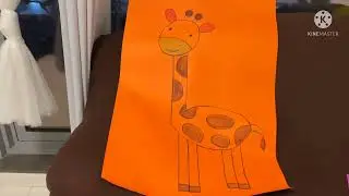 How to Draw a Giraffe, How to Draw a cartoon Giraffe