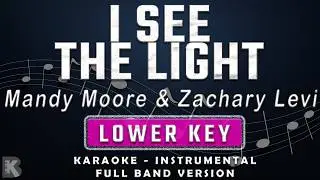 I SEE THE LIGHT - LOWER KEY - KARAOKE - INSTRUMENTAL - MANDY MORE AND ZACHARY LEVI
