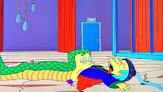 Smithers eats Mr Burns