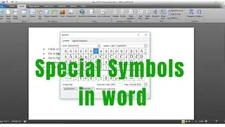 How to insert a symbol or special character in Microsoft word [2022]