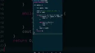 Pattern in c++ coding programs 