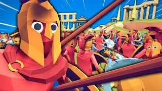 Sparta BURNS Athens!?! TABS Peloponnesian War! Totally Accurate Battle Simulator Battles!