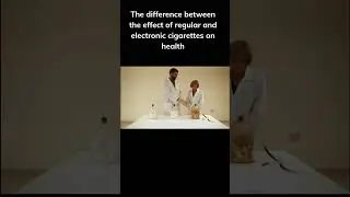 The difference between the effect of regular and electronic cigarettes on health #shorts