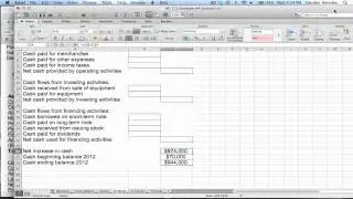 Statement of Cash Flows Demonstration Part 1