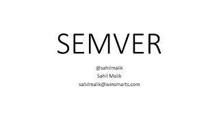 2. Learn Angular: NPM SEMVER or Semantic Versioning