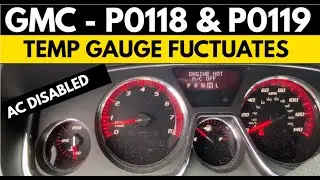 Fixing GMC P0118 & P0119 Codes: Temperature Gauge Fluctuations and AC Disabled