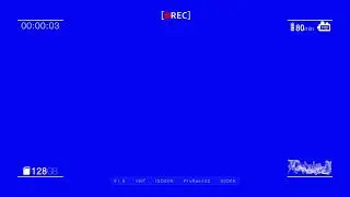 Video Camera Recording Frame  Black & Blue Screen  free download