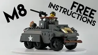 LEGO M8 Greyhound MOC + Free Instructions