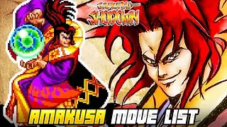 AMAKUSA MOVE LIST - Samurai Shodown 1 (SAMSHO) (1993)